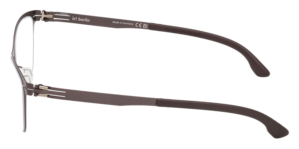 Ic! Berlin® AMANDA SMALL Eyeglasses - Matte Sandblasted Rhodium / Matte Sandblasted Rhodium