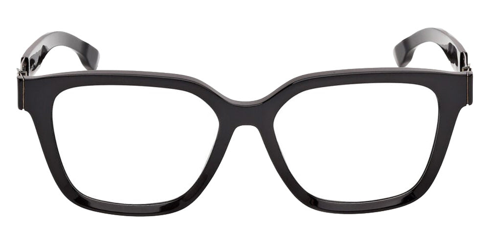 Ic! Berlin® Claire Eyeglasses- 001 - Matte Antiqued Gunmetal / White/Horn