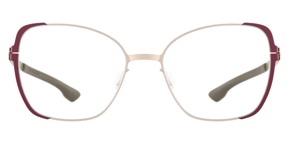 Ic! Berlin® Irine Dark Magenta Sides-Bronze 55 Eyeglasses