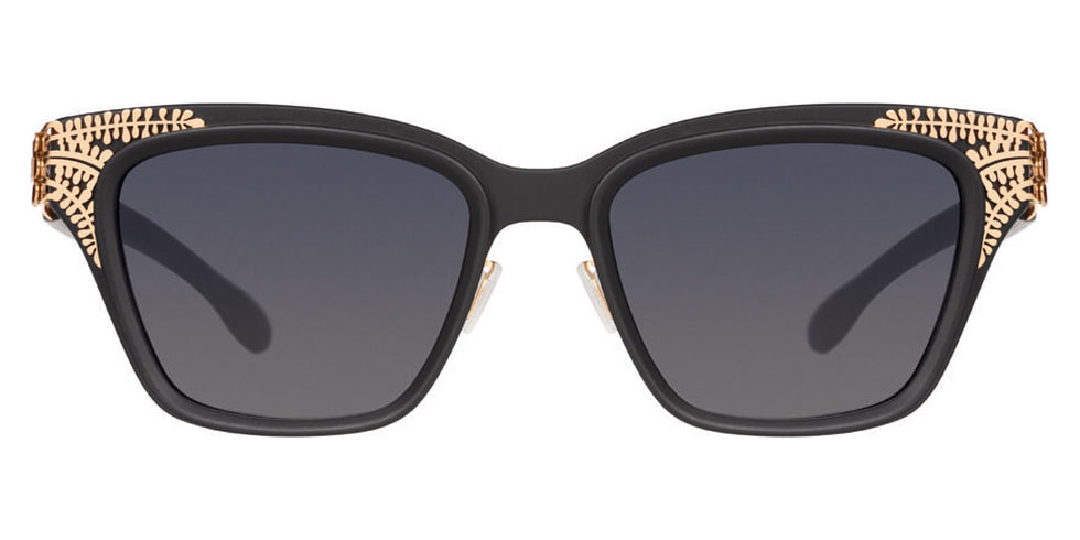 Ic! Berlin® Bibhu 02 Rosé-Gold-Black-Matt 52 Sunglasses