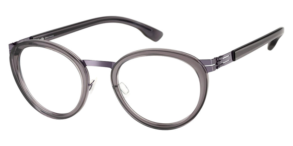Ic! Berlin® Lynda Shiny-Aubergine-Ecogray 48 Eyeglasses