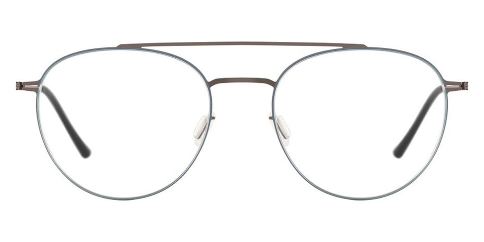 Ic! Berlin® Lev Graphite-Taubenblau Circle 51 Eyeglasses