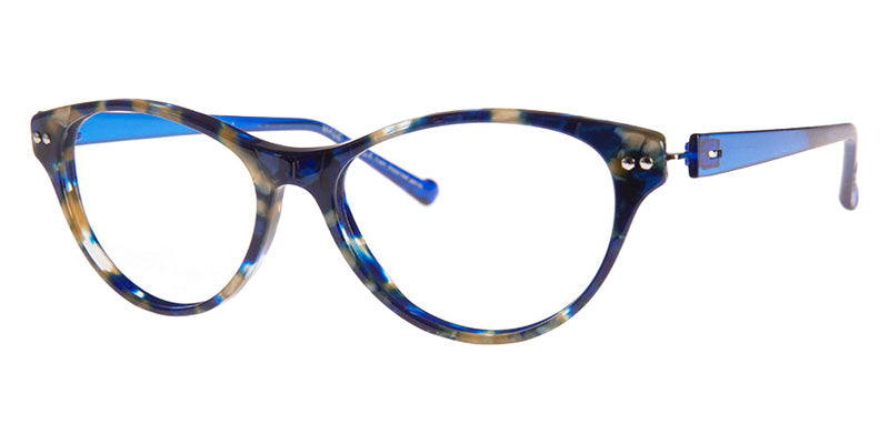 iGreen® V-4.67 Eyeglasses - 579 - Blue Havana/Pearled Beige