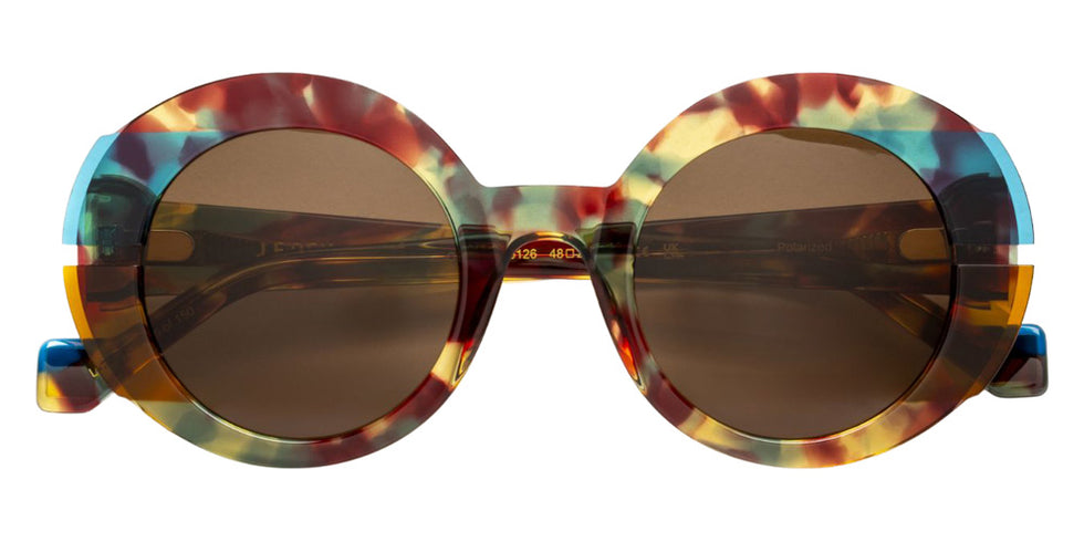 J.F. Rey® Chiara Oversized Sunglasses - Green Tortoiseshell/Blue Gray