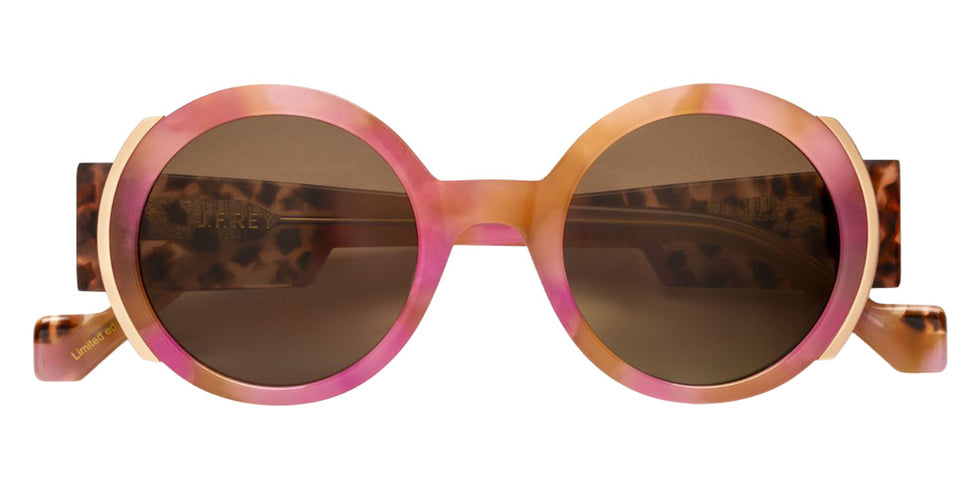 J.F. Rey® Colette Round Sunglasses - Pink Havana/Pink Marble