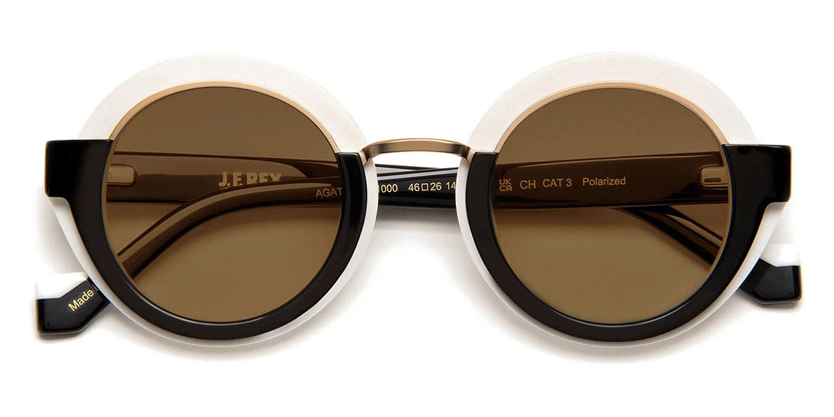 J.F. Rey® Agatha JFR Agatha 1000 46 - 1000 White/Black Sunglasses