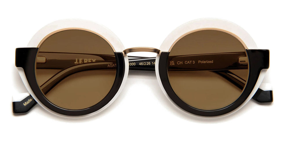 J.F. Rey® Agatha JFR Agatha 1000 46 - 1000 White/Black Sunglasses