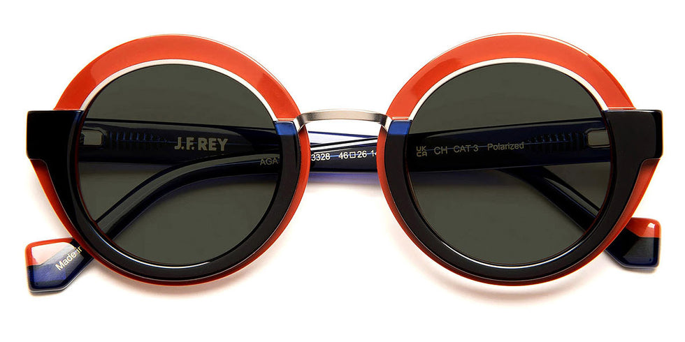J.F. Rey® Agatha JFR Agatha 3328 46 - 3328 Red Brick/Blue Sunglasses