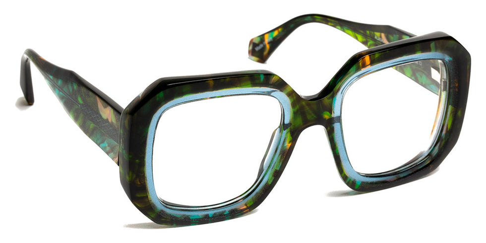 J.F. Rey® Alaska JFR Alaska 4722 50 - 4722 Green Tweed/Blue Eyeglasses