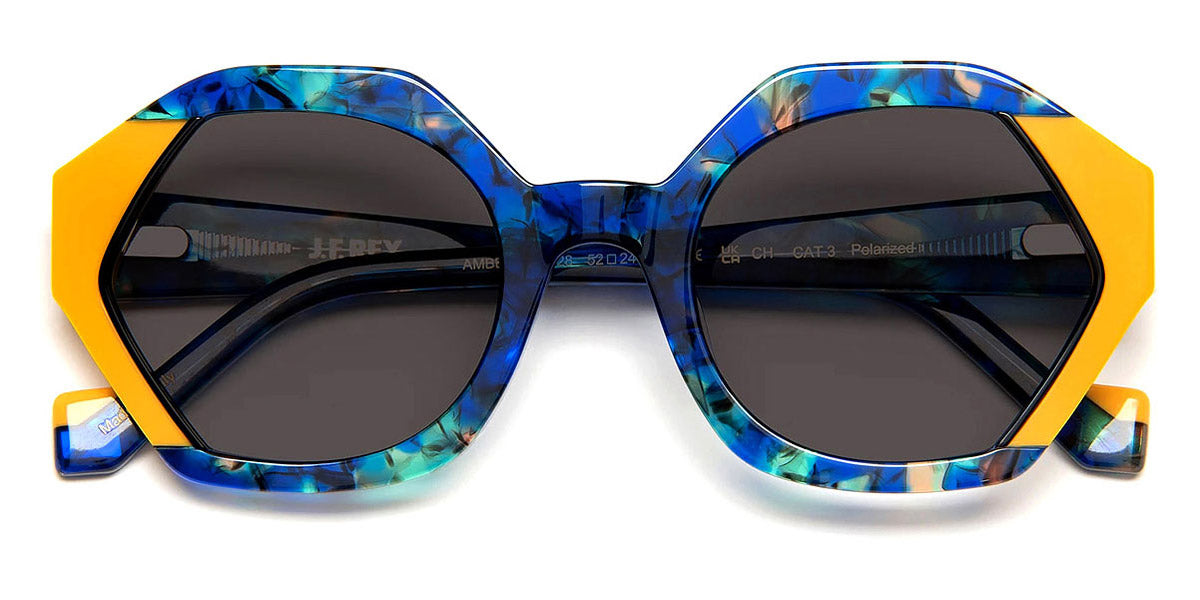 J.F. Rey® Amber JFR Amber 5028 52 - 5028 Mustard/Blue Sunglasses
