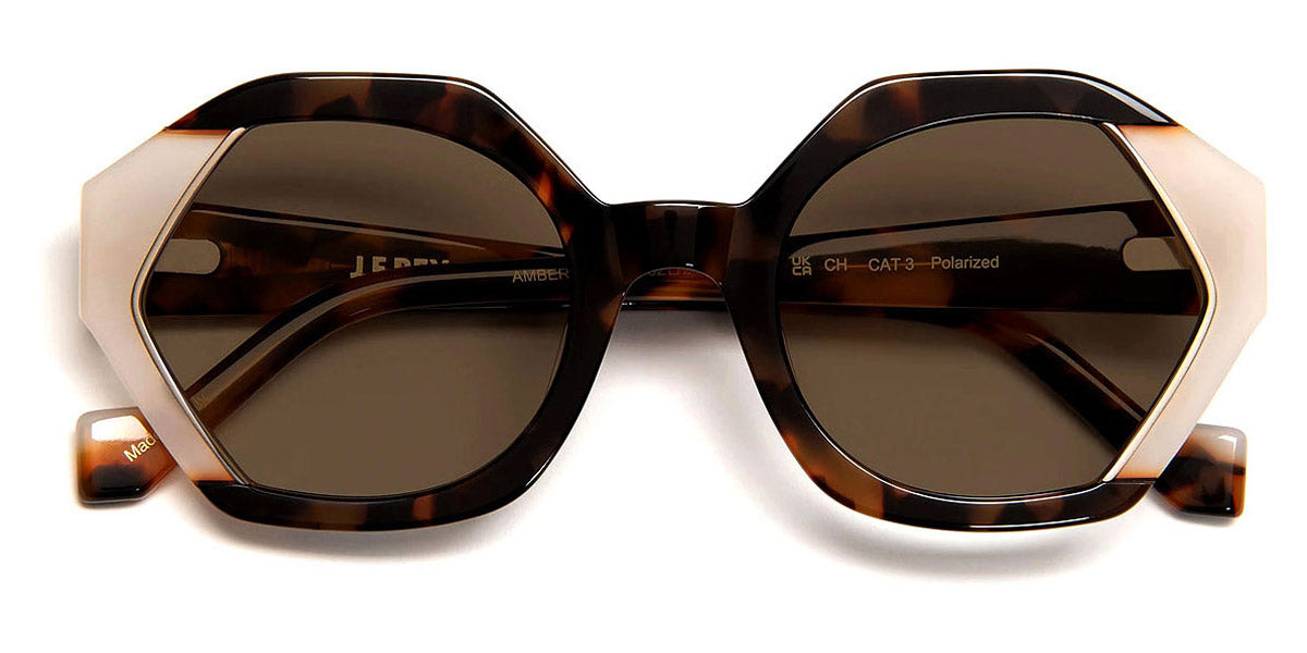 J.F. Rey® Amber JFR Amber 9110 52 - 9110 White/Demi Light Sunglasses
