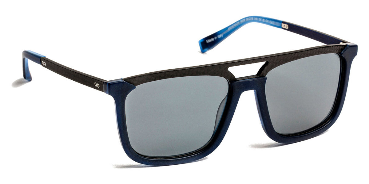 J.F. Rey® Anderson JFR Anderson 0828 56 - 0828 Carbon Black/Blue Sunglasses