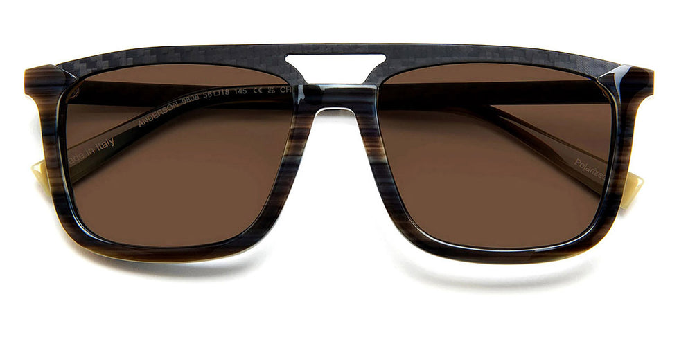 J.F. Rey® Anderson JFR Anderson 9808 56 - 9808 Carbon Demi/Black Sunglasses