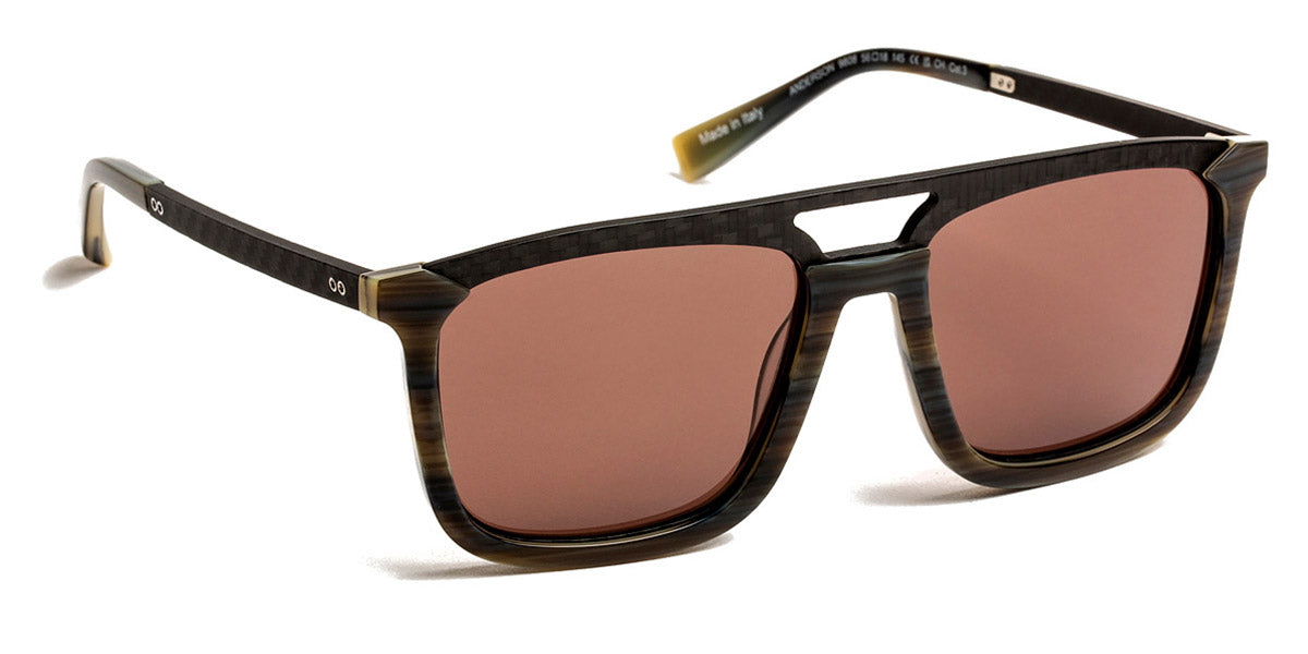 J.F. Rey® Anderson JFR Anderson 9808 56 - 9808 Carbon Demi/Black Sunglasses