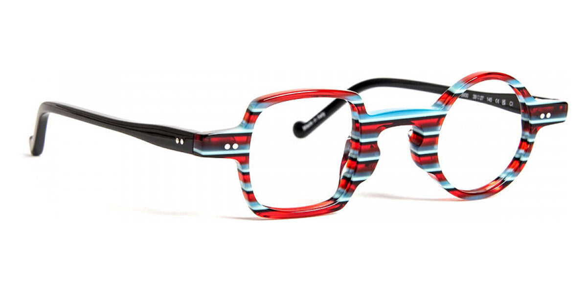 J.F. Rey® Andy JFR Andy 3900 39 - 3900 Red Striped Eyeglasses