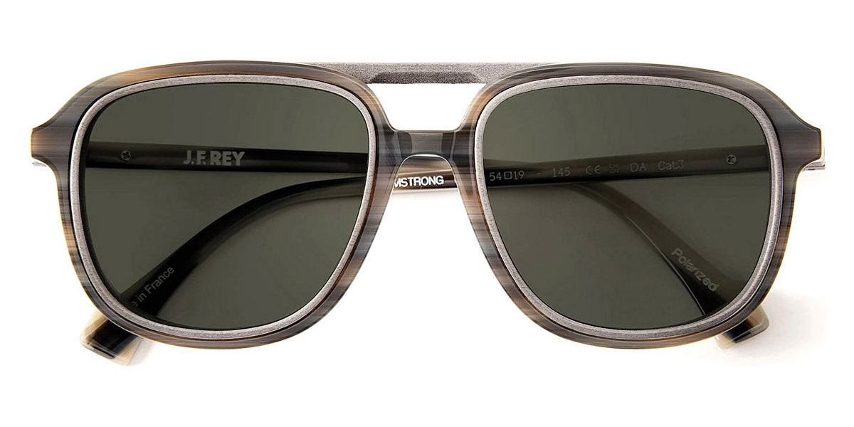 J.F. Rey® Armstrong JFR Armstrong 0802 54 - 0802 Black Marbled/Gray GL Sunglasses
