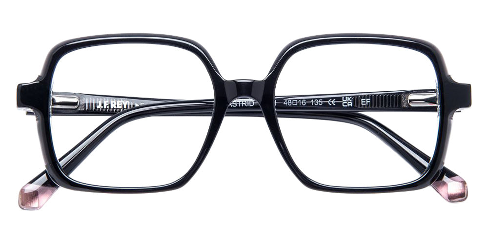 J.F. Rey® Astrid Oversized Eyeglasses - Gray Dark/Cristal/Pink