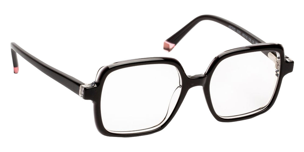 J.F. Rey® Astrid Oversized Eyeglasses - Gray Dark/Cristal/Pink