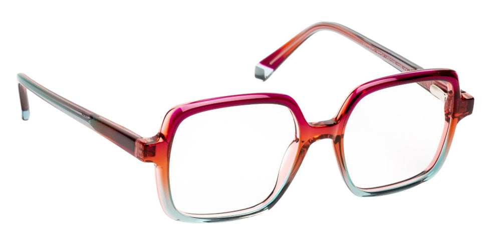 J.F. Rey® Astrid Oversized Eyeglasses - Gradient Red/Blue