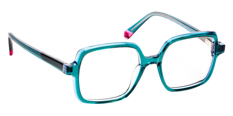 J.F. Rey® Astrid Oversized Eyeglasses - Green Blue/Pink