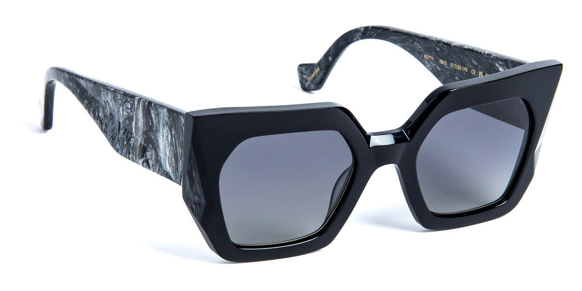 J.F. Rey® Betty JFR Betty 0813 51 - 0813 Black / Silver GL Sunglasses