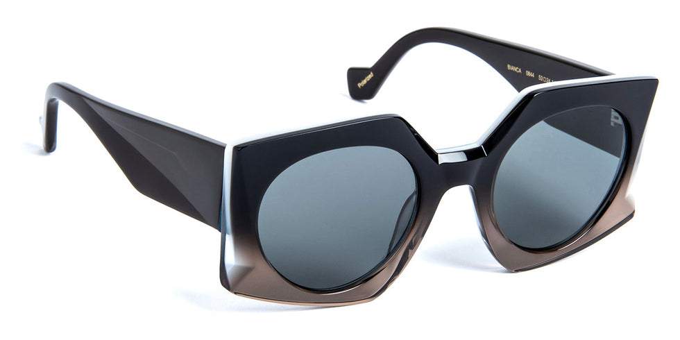 J.F. Rey® Bianca JFR Bianca 0844 53 - 0844 Black / Emerald GL Sunglasses