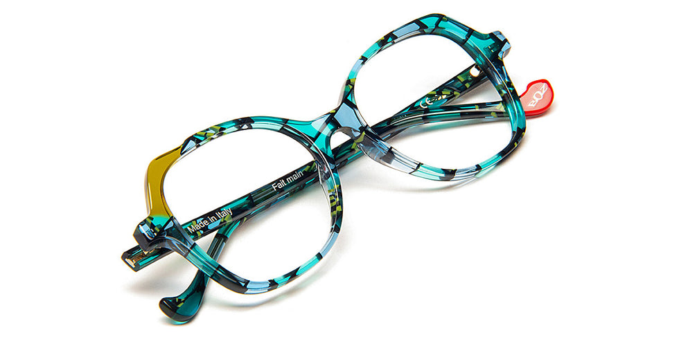 J.F. Rey® Mylen JFR Mylen 2040 50 - 2040 Blue/Khaki Eyeglasses