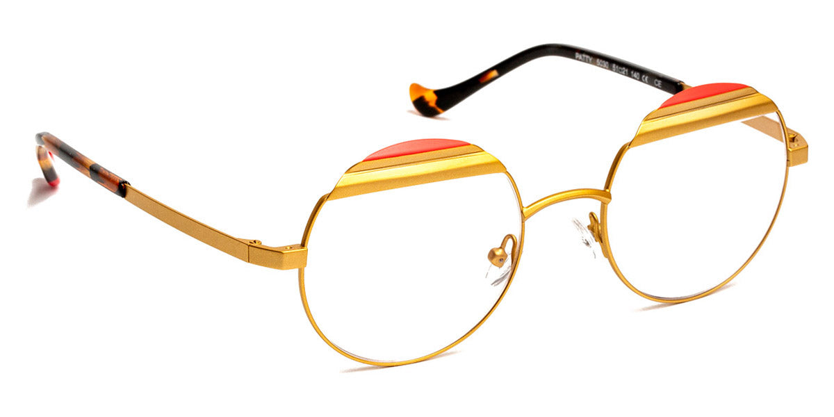 J.F. Rey® Patty JFR Patty 5030 51 - 5030 Gold Satin/Coral Eyeglasses