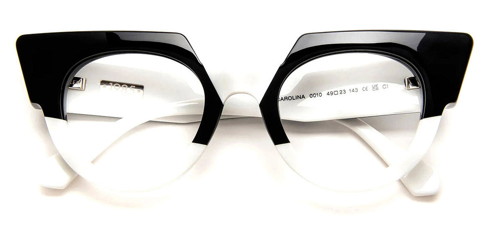 J.F. Rey® Carolina JFR Carilona 0100 49 - 0010 Black/White Eyeglasses