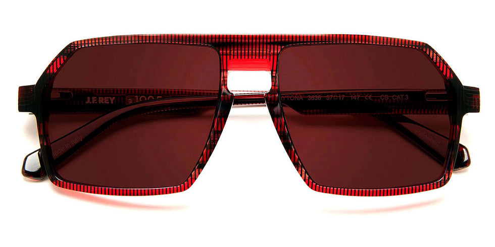 J.F. Rey® Daytona JFR Daytona 3636 57 - 3636 Red Brick Brl Sunglasses