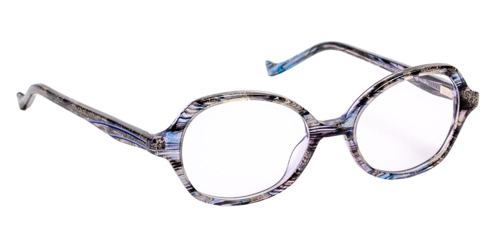 J.F. Rey® Graff Cat-Eye Eyeglasses - Glitter Black/Purple