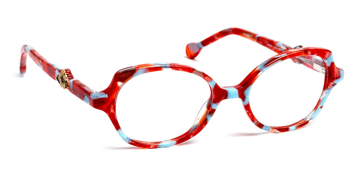 J.F. Rey® Hawai JFR Hawai 3025 45 - 3025 Flower Red/Blue 6/8 Girl Eyeglasses