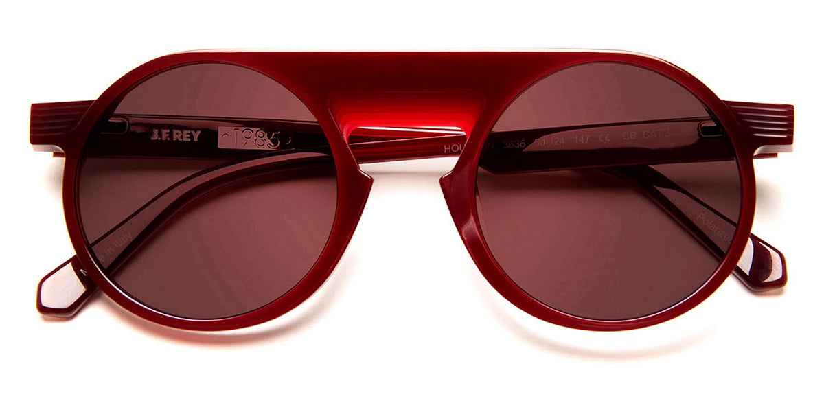 J.F. Rey® Houston JFR Houston 3636 50 - 3636 Burgundy Brl Sunglasses