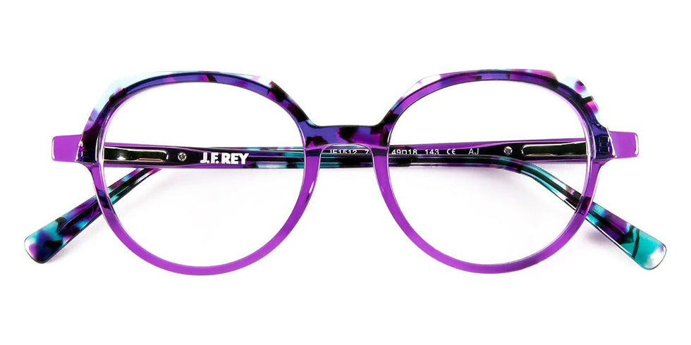 J.F. Rey® JF1512 JFR JF1512 7525 49 - 7525 Purple/Demi Blue Eyeglasses