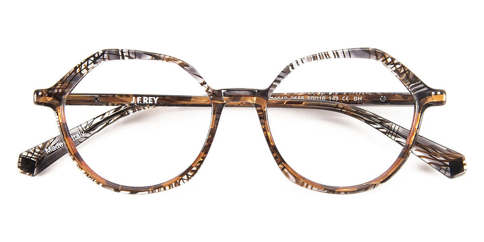 J.F. Rey® JF1519 JFR JF1519 0555 50 - 0555 Gray Garden/Demi Light Brown Eyeglasses