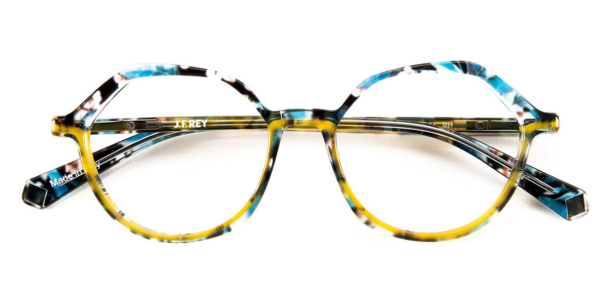 J.F. Rey® JF1519 JFR JF1519 2590 50 - 2590 Blue Garden/Demi Yellow Eyeglasses