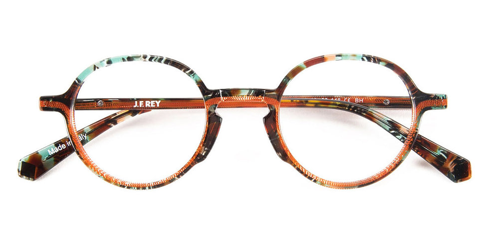 J.F. Rey® JF1521 JFR JF1521 2560 46 - 2560 Green Transparent/Orange Eyeglasses