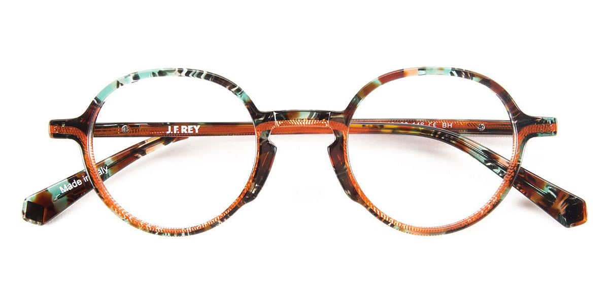 J.F. Rey® JF1521 JFR JF1521 2560 46 - 2560 Green Transparent/Orange Eyeglasses