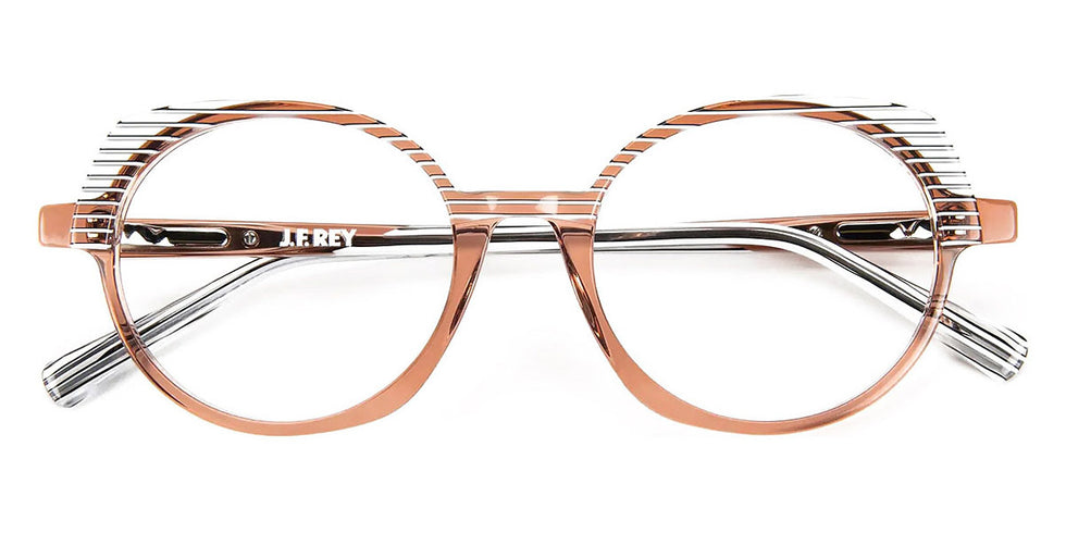 J.F. Rey® JF1523 JFR JF1523 1089 52 - 1089 Brown/Strips Black/White Eyeglasses