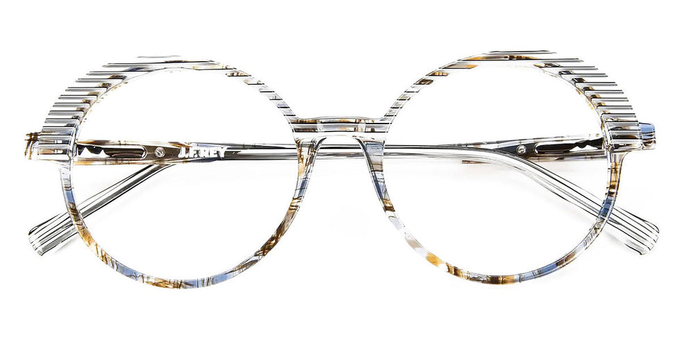 J.F. Rey® JF1528 JFR JF1528 1090 54 - 1090 Demi Blue/Strips Black/White Eyeglasses