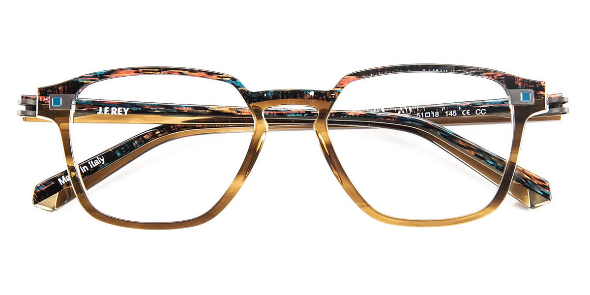 J.F. Rey® JF1531 JFR JF1531 0025 51 - 0025 Black Galaxy/Havana Eyeglasses