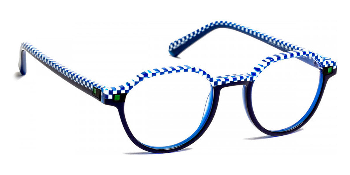 J.F. Rey® JF1532 JFR JF1532 2801 47 - 2801 Blue Checkerboard Eyeglasses