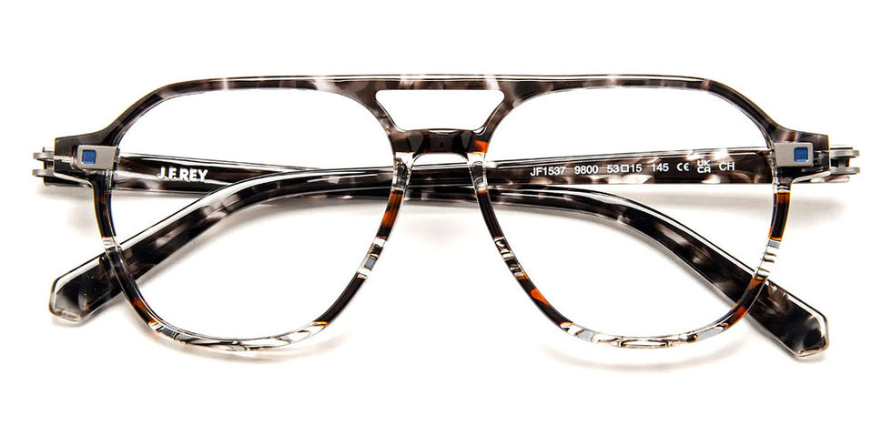 J.F. Rey® JF1537 JFR JF1537 9800 53 - 9800 Demi Gray/Black Marble Eyeglasses