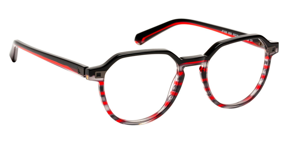 J.F. Rey® JF1538 JFR JF1538 0030 50 - 0030 Black/Red Graphic Eyeglasses