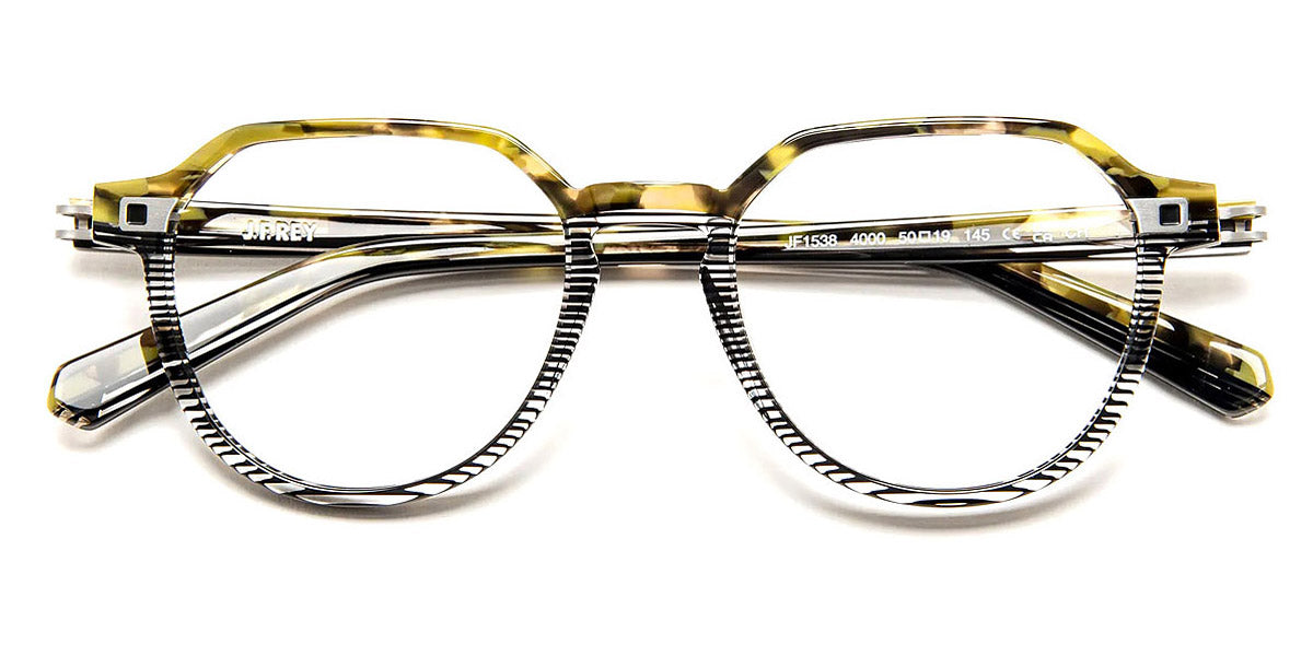 J.F. Rey® JF1538 JFR JF1538 4000 50 - 4000 Green Camouflage/Black Graphic Eyeglasses
