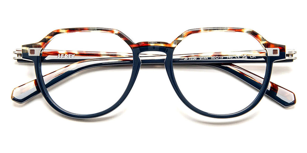 J.F. Rey® JF1538 JFR JF1538 9144 50 - 9144 Demi/Green Peacock Eyeglasses