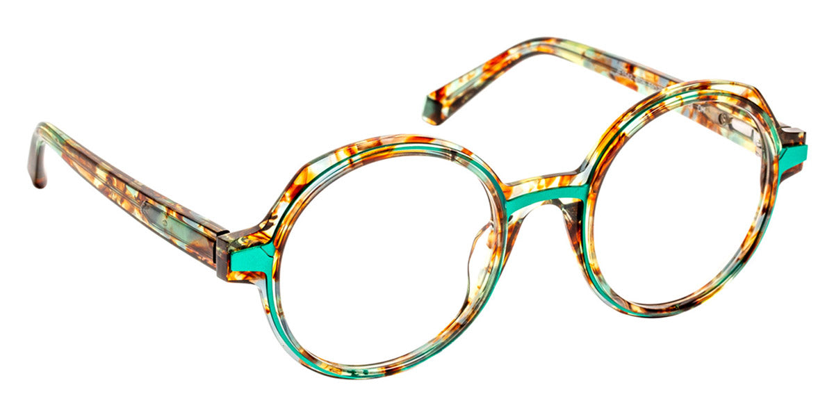 J.F. Rey® JF1542 JFR JF1542 4026 51 - 4026 Green Fern/Blue Cyan Eyeglasses