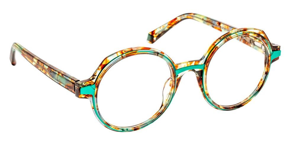 J.F. Rey® JF1542 JFR JF1542 4026 51 - 4026 Green Fern/Blue Cyan Eyeglasses