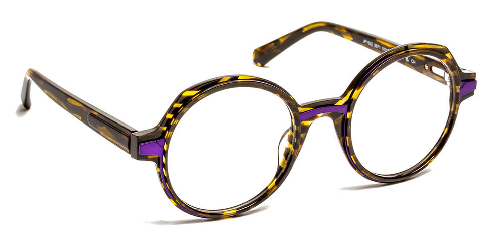 J.F. Rey® JF1542 JFR JF1542 9871 51 - 9244 Chocolate/Green of Gray Eyeglasses