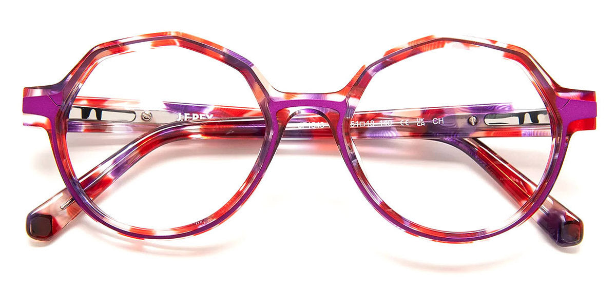 J.F. Rey® JF1543 JFR JF1543 3072 51 - 3072 Red Spotted/Parma Eyeglasses